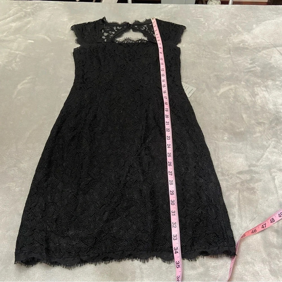 Adrianna Papell Black Lace Mini Dress - Picture 11 of 13